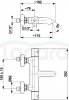 ARMATURA KRAKÓW KFA Bateria wannowa ścienna termostatyczna MOZA BLACK 5734-010-81 z natryskiem punktowym 841-220-81